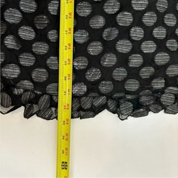 House of Harlow 1960 x REVOLVE Black Metallic Dot Carlo Mini Dress XL - Picture 9 of 10